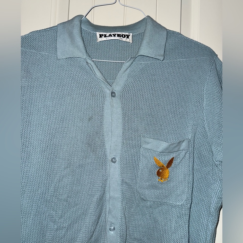 Light Blue Playboy Shirt